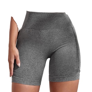 <b>Women</b> Paddle <b>Shorts</b> Running Gym Pilates Yoga Trending High Quality Summer High <b>Waist</b> <b>Elastic</b> Breathable Quick Dry Knit Polyester - Product Image 4
