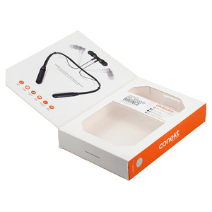 Pequeños materiales reciclados ecológicos, embalaje electrónico de cartón, recubrimiento UV, laminación mate, caja de cartón corrugado en relieve - Product Image 1