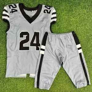 Uniformes de football américain de jeunesse de sublimation conçus sur mesure de la plus haute qualité pantalon intégré en jersey sergé - Product Image 4