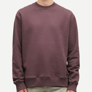 เสื้อสเวตเตอร์คอตตอนผสมผ้าคอตตอนสไตล์โมเดิร์นเสื้อสเวตเตอร์แขนเสื้อยืดหยุ่นคอกลมสำหรับผู้ชายเสื้อสเวตเชิ้ตใส่สบายทนทานจำเป็น - Product Image 1