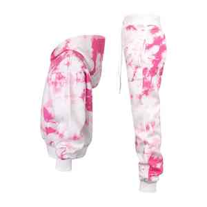 Personalizado de alta calidad de los hombres Tie Dye chándal sudaderas con capucha y pantalones de jogging de gran tamaño precio asequible sostenible de los hombres Tie Dye chándal - Product Image 2