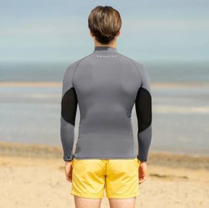 Vêtements de surf pour hommes personnalisés, vêtements de bain, protection solaire, manches courtes, combinaisons de plongée, chemises de compression à séchage rapide, rashguard BJJ MMA - Product Image 3