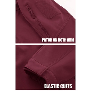 OEM Men's Lightweight Fleece Material <b>Winter</b> Softshell <b>Jacket</b> Stand Hood Warm Windproof for Outdoor Hiking <b>Running</b> Manufacturer - Product Image 5