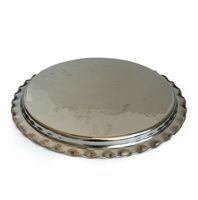 Plateau de service à café Anatolia en cuivre martelé à la main, décoratif, personnalisé, de qualité commerciale, durable, 34 cm x 13,3 pouces