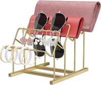 Sac à main présentoir chaussure stand sac à main affichage contremarches en acier inoxydable parfum stand organisateur métal détail 3 pièces