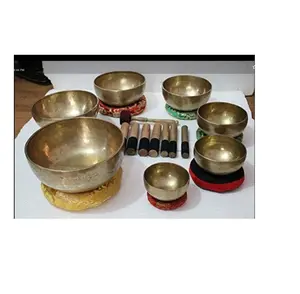 定制设计藏式歌唱碗佛陀咒语金属歌唱碗，用于声音治疗和冥想