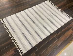 Alfombra Moderna de Diseño Floral Turco, Tejida en Jacquard, de Polipropileno de Pelo Alto con Respaldo de Yute, Acolchada, Hecha a Máquina para el Hogar - Product Image 3