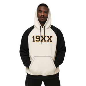 Sudadera con capucha Alpha APA bordada Premium Neutral y Black Raglan Sleeves Greek Fraternity Apparel Divine Nine Founding Year 190X - Product Image 1