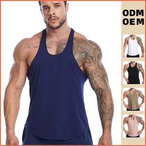 2026 Hot Selling Design New Plain <b>Gym</b> <b>Vest</b> Custom Bodybuilding tank Tops for <b>Men</b> - Product Image 4