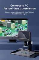 1600X Digital Microscope 12MP Electronic Video Microscopes 7 Inch IPS Screen Soldering Microscope with 28 LEDs