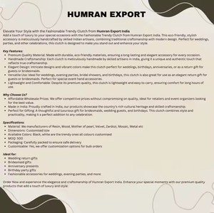 Embroidered Ladies Clutch Purse With Chain Strap A Convertible Must Have For Evening Glam - Product Image 2