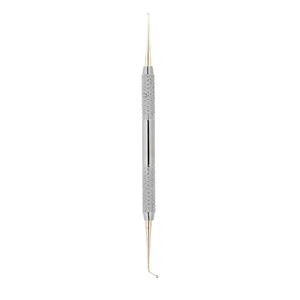 Instrument de remplissage composite dentaire 2.5mm et 6mm Source d'alimentation manuelle pointue en or de 175mm de longueur - Product Image 1