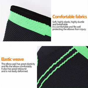 Lot de 2 protège-coudes pour gaucher, pour le sport, avec compression antidérapante, 100% coton, fermeture à lacets, utilisation hivernale - Product Image 5