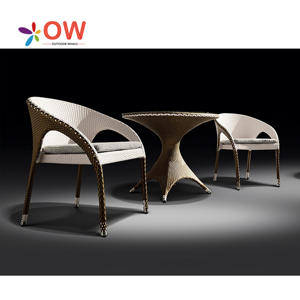 Tavoli e sedie all'aperto impermeabili e resistenti stile francese sedie da giardino con tavoli rotondi per eventi di festa - Product Image 2