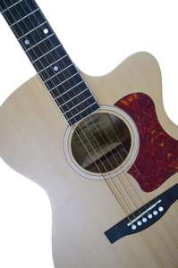 Guitarra acústica SoloBeat SC41CE Dreamnought-Diapasón de palisandro rojo hecho a mano de 4 cuerdas con acabado mate - Product Image 4