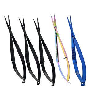 Ciseaux à ressort professionnels sourcils et cils façonnage et coupe ciseaux lame lisse Action lame tranchante pour cils 5 pouces - Product Image 1