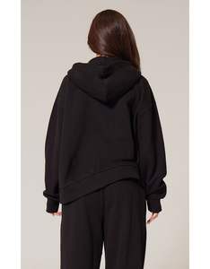 Sudadera con Capucha Oversize de Algodón 100% de 600 g/m² para Mujer, de Secado Rápido, con Logotipo Bordado/Estampado ODM, Color Liso, para Invierno, Venta al por Mayor - Product Image 3