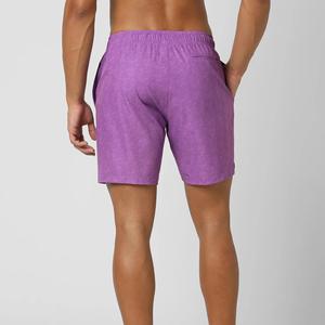 วัสดุผ้าใบกางเกงขาสั้นบอร์ดของผู้ชายเอวกลางยืดสแปนเด็กซ์ป้องกันการเกิดรอยยับเป็นมิตรต่อสิ่งแวดล้อมชุดเล่นเซิร์ฟชายหาดฤดูร้อน - Product Image 6