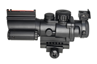 Nouvelle optique de vente chaude prévue 4x32 portée compacte éclairée en alliage d'aluminium avec vue à fibre optique pour la chasse en plein air