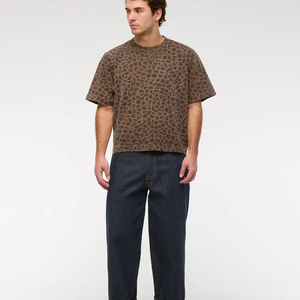 OEM-Custom Logo Street Boxy <b>Cropped</b> <b>T</b>-<b>Shirt</b> High Quality 100% Cotton Crew Neck Regular Sleeve Unisex Summer Slim <b>Fit</b> Quick Dry - Product Image 1
