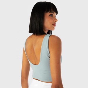 Camiseta Deportiva Sexy Personalizada para Mujer, Venta al por Mayor, Ropa Deportiva Transpirable de Secado Rápido, Spandex/Poliéster - Product Image 3