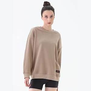 OEM personalizado 100% alta calidad colorido mujer clásico cuello redondo sudadera 100% algodón polar 280 GSM - Product Image 5