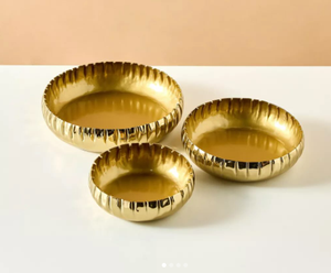 ชามเงินแบบทันสมัยสำหรับตกแต่งบ้านดิวาลีแบบตั้งโต๊ะใช้ทำสลัดผลไม้นัท - Product Image 1