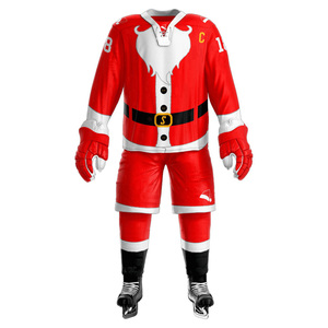 High Quality Custom Designed Ice Hockey Uniform Set Breathable Team <b>Name</b> Jersey Pants OEM Wholesale Sports Wear Printing - Product Image 2