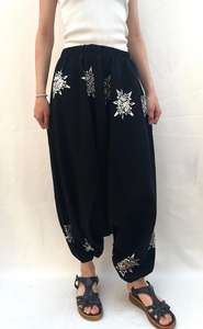 Pantalones Harem Bohemios de Viscosa al por Mayor para Mujer, Estampado Étnico, Ajuste Regular, Pantalones de Yoga, Casuales, de Pierna Ancha, Holgados, Elásticos, para Verano - Product Image 6