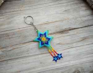 Porte-clés perlé pour femmes, breloque de sac perlé brodé de qualité supérieure - Product Image 2