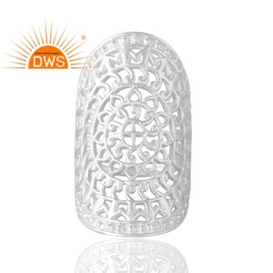 Anillo de Boda de Plata de Ley con Diseño Nuevo, Estilo Cóctel, Joyería Personalizada para Mujer, Regalo para Ella, Fabricante de Joyería Fina - Product Image 3