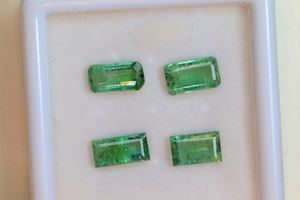 Impresionante piedra preciosa de turmalina verde forma de Octágono semipreciosa para hacer joyería piedra de corte facetado de turmalina verde suelta - Product Image 3