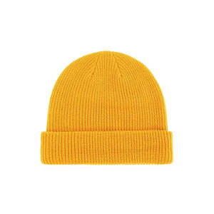 Vente en gros de bonnets unisexes vintage de haute qualité 100% acrylique, couleur unie, chauds, décontractés, pour l'hiver, personnalisables - Product Image 1