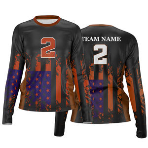 Camisa sublimada personalizada de manga larga 2025, uniforme de voleibol, camisetas deportivas de playa con logotipo personalizado - Product Image 5