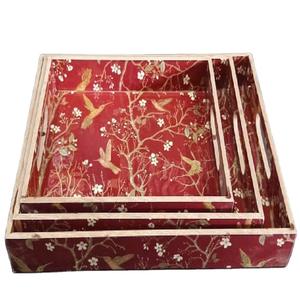 Bandeja de Servicio de Diseño con Recubrimiento de Esmalte de Madera MDF, Bandeja de Mesa de Alta Calidad para Hoteles y Restaurantes - Product Image 3