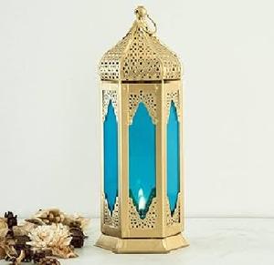 Wholesale Metal Hanging <b>Moroccan</b> <b>Lantern</b> With Glass Panels Premium Quality Festival Decor <b>Lantern</b>. - Product Image 1