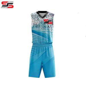 Basketball Uniform Shirt <b>Short</b> Sets Factory Made New Design Sublimation Printing Basketball Uniform Sports Team Uniform - Product Image 6