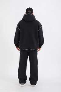 Sudadera con Capucha Extra Grande Personalizada OEM, 100% Algodón Felpa, para Hombre, con Logotipo Bordado, Oferta de Calidad al por Mayor, Invierno 2024 - Product Image 4