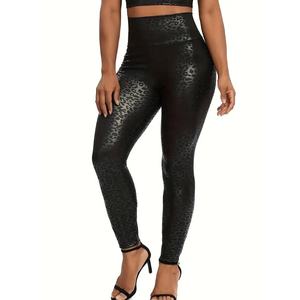 Leggings imprimés streetwear sur mesure pour femmes, nouveau design, leggings décontractés imprimés léopard, vêtements de sport, leggings de yoga pour femmes - Product Image 1