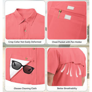 เสื้อตกปลาผู้ชาย ผ้าโพลีเอสเตอร์ผสมสแปนเด็กซ์ ระบายอากาศได้ดี แขนยาว สไตล์ใหม่ล่าสุด พร้อมโลโก้สั่งทำได้ - Product Image 4