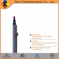 Câble de chaîne porte-câbles industriel très flexible TRVV IP68 2-50 conducteurs 0,12-2,5 mm Cuivre blindé PVC feuille + tresse Certifié CE 10M+ Flexible
