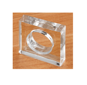 Rond de serviette en acrylique de conception unique en forme de rond de serviette en fil de conception personnalisée échantillon gratuit de produit de Offre Spéciale de Noël - Product Image 6