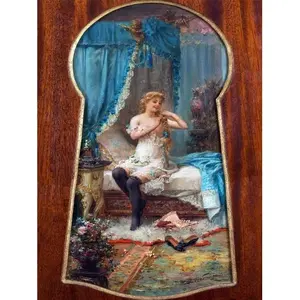 6x8 Cerámica a través del ojo de la cerradura Azulejo Mural Cocina Baño Pared Backsplash Murales Categoría de producto - Product Image 1