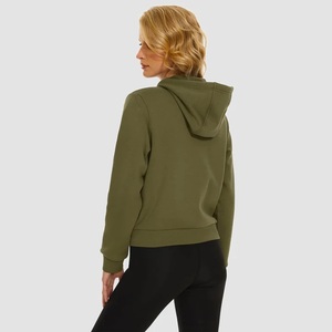 Sudadera con capucha y letras cortas de calidad a la moda, ropa de calle, jersey de peso pesado, sudadera recortada de gran tamaño para mujer - Product Image 6