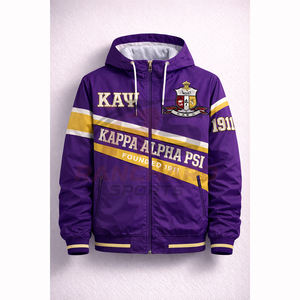 Veste coupe-vent élégante, look tendance, fraternité Kapa Alpha Psi, meilleur vêtement grec, durable, coupe-vent professionnel Kapa Alpha Psi, grec - Product Image 1
