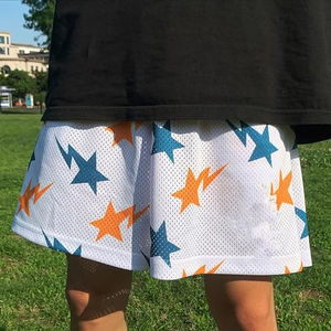 Logo personnalisé Maille Graphique Impression Shorts Casual Gym Basketball Running Short Workout Cool Hommes Avec Poches 2025 - Product Image 1