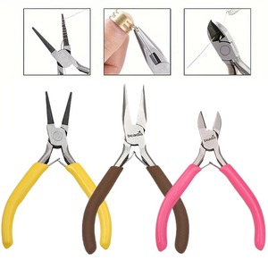 Juego de 3 alicates para joyería: punta de aguja, punta plana, punta redonda y cortador de alambre - Perfecto para reparación de joyería, envoltura de alambre - Product Image 4