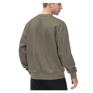 Sudadera con Capucha 100% Algodón para Hombre, Otoño Invierno, Color Sólido Personalizado, Tejido de Punto, Forro Polar, Impermeable, Transpirable, Ropa Casual de Calle - Product Image 2