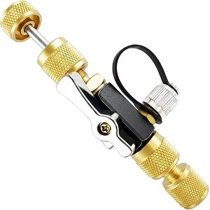 Herramienta de Extracción de Válvulas Schrader Neumáticas para HVAC, de Latón, Doble Tamaño 1/4" y 5/16", <span class=keywords><strong>Mega</strong></span> Flow, Clasificación de Vacío de 20 Micras - Product Image 1
