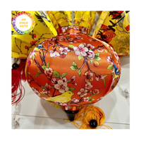 Lanternes en soie Cadre en bambou du Vietnam artisanal traditionnel pour fête de mariage de style asiatique et lumières décoratives intérieures